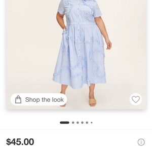 Kate Spade New York x Target Light Blue Ruffle Dress